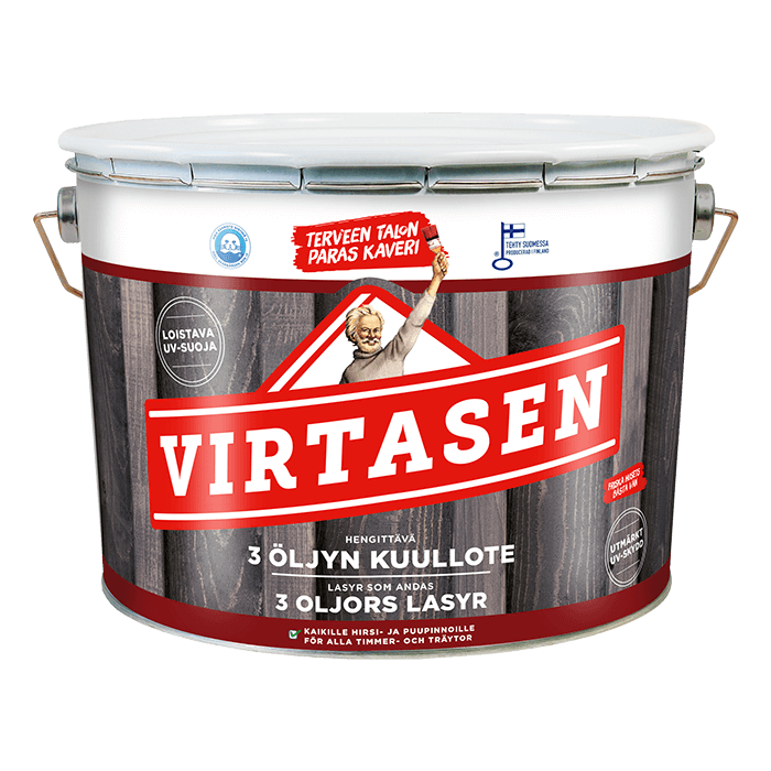 Kuva Virtasen 3 öljyn kuullote -tuotteesta.
