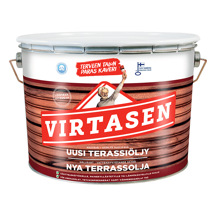 Virtasen Uusi Terassiöljy -tuote.